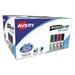 Avery Avery Marks A Lot Desk-Style Dry Erase Marker Value Pack Broad Chisel Tip Assorted Colors 24-Pack