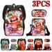 3PCS Kawaii Turning Red Backpack for Children Boys Girls Travel Laptop School Bags with Crossbody Bags Pencil Box (#4)