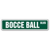 BOCCE BALL Street Sign set balls italy team game | Indoor/Outdoor | 24 Wide