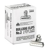 X-ACTO Bulldog Clips Medium Nickel-Plated 36/Box Each