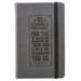 Be Strong Mini Hardcover Pocket Size LuxLeather Notebook with Elastic Closure in Gray - Joshua 1:9 3.7 wide x 5.7 high [Imitation Leather] Christian Art Gifts