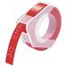 GREENCYCLE 20PK Compatible for Dymo 3D Plastic Embossing Labels 520102 White on Red Label Tape 9mm 3/8 x 3m 9.8 Use in Organizer Xpress Pro 12966 Office Mate II 1540 Motex E101 Label Maker