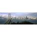 Panoramic Images PPI120850L Bridge across a bay with city skyline in the background Bay Bridge San Francisco Bay San Francisco California USA Poster Print by Panoramic Images - 36 x 12