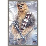 Star Wars: The Last Jedi - Chewie Wall Poster 14.725 x 22.375 Framed