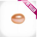 Pearl Beads Half-Drilled Potato Nature Peach/Mauve Freshwater Cultured Pearl A Grade 9-10mm