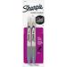 Sharpie Metallic Permanent Markers - Fine Marker Point - 0.5 mm Marker Point Size - Silver - 2 / Pack | Bundle of 2 Packs