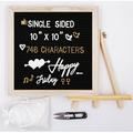 Felt Letter Board with Letters Pre Cut & Sorted Letters First Day of School Board 10x10 Inch Changeable Letter Boards Message Board Classroom and House Wall Dcor Sign Board Baby Announcements