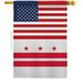 Americana Home & Garden 28 x 40 in. USA District of Columbia American State Vertical House Flag with Double-Sided Decorative Banner Garden Yard Gift