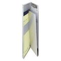 1PK SAU10507 Snapak Aluminum Side-Open Forms Folder 0.38 Clip Capacity Holds 5 x 9 Sheets Silver