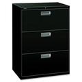 HON Brigade 600 Series 3-Drawer Lateral 30 x 18 x 39.1 File Cabinet A4