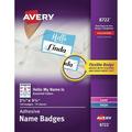 AveryÂ® Self-Adhesive Name Tags - Hello My Name Is - 11 Height x 8 1/2 Width - Removable Adhesive - Rectangle - Laser Inkjet - White - Film - | Bundle of 2 Packs