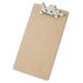 Recycled Hardboard Archboard Clipboard 2.5 Clip Capacity Holds 8.5 x 14 Sheets Brown | Bundle of 2 Each