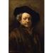 Self Portrait by Rembrandt Harmenszoon van Rijn Mini Poster 12 x 18