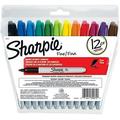 Fine Tip Permanent Marker Assorted Colors 12/Set