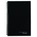Wirebound Business Notebook 1 Subject Wide/legal Rule Black Cover 8 X 5 80 Sheets | Bundle of 5 Each
