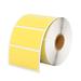 Direct Thermal Labels Self-Adhesive Address Shipping Thermal Stickers BPA&BPS Free Yellow Square Label for Thermal Label Printe