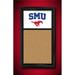 Grimm Industries SM-640-01 Team Board Corkboard - SM Primary Logo SMU Red SMU Blue & White