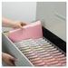 Colored File Folders 1/3-Cut Tabs: Assorted Letter Size 0.75 Expansion Pink 100/Box | Bundle of 2 Boxes