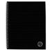 4PK Universal UNV66206 Deluxe Sugarcane Based Notebooks 1 Subject Medium/College Rule Black Cover 11 x 8.5 100 Sheets