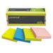 Self-Stick Note Pads 3 X 3 Assorted Neon Colors 100-Sheet 12/pack | Bundle of 5 Packs