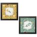 Gango Home Decor Country-Rustic Blooming Thoughts V & VI Flower by Janelle Penner (Ready to Hang); Two 12x12in Black Framed Prints