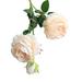 DABOOM Artificial Dried Flowers - Western Rose Fake Flowers 3 Heads Artificial Flower Branch Garden Decoration Wedding Silk Real - Dried Artificial Flowers Artificial Dried Flowers Garden