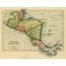 Panama Costa Rica Hondouras Guatamala Salvador British Honduras 1902 by Vintage Maps (24 x 18)