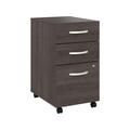 Hybrid 3 Drawer Mobile File Cabinet in Storm Gray - Engineered Wood