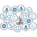 324 Nautical Blue Its a Boy Baby Shower Favors Stickers For Baby Shower Or Baby Sprinkle Party Decorations Baby Shower Kisses Stickers Baby Shower Blue Favors Baby Shower Labels Its a Boy Kisses