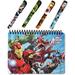 Avengers Autograph Book for Universal Studios and 4 Superhero Pens- Marvel Avengers Spiral Notebook Hard Back Iron Man Captain America Thor Hulk and Black Widow Accessories