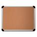 Universal Cork Board With Aluminum Frame 36 X 24 Natural Silver Frame