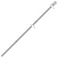 Stainless Steel Wall Mount Flag Pole Rustproof Flagpole for Porch Yard (Silver)