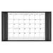 Rustic Black Leather Desk Pad w/ Calendar 34 x 20