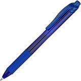 Pentel EnerGel-X Retractable Gel Pens Bold Pen Point - 1 mm Pen Point Size - Refillable - Retractable - Blue Gel-based Ink - Blue Barrel - Metal Tip - 12 / Dozen
