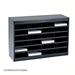 Safco E-Z Stor Black Mail Organizer - 24 Letter Size Compartments