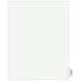 Avery 01390 11 in. x 8.5 in. Legal Exhibit Letter T Side Tab Index Dividers - White (25-Piece/Pack)