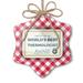 Christmas Ornament Worlds Best Thermologist Certificate Award Red plaid Neonblond