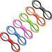 6 Pieces Stainless Steel Scissors Anti-Rust Folding Scissors Glasses-Shaped Mini Shear for Home and Travel Use