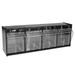 1Pc Deflecto 20404OP 23 5/8 x 6 5/8 x 8 1/8 Black Interlocking 4 Tilt-Bin Organizer