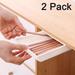 VIVEFOX Under Desk Storage Desk Drawers Organizer Large Capacity White Self-Adhesive Hidden Desktop Pencil Drawer for Home Office 2 Pack