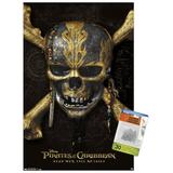 Disney Pirates: DMTNT - Skull And Crossbones Wall Poster with Push Pins 14.725 x 22.375