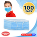 Disposable Kids Face Mask Child Size Pleated 3 Ply - 100 Pieces Children Size Masks