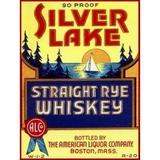 Silver Lake Straight Rye Whiskey Poster Print by Vintage Booze Labels