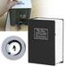 Book Safe with Key Lock Home Dictionary Diversion Safe Lock Box Safe Metal Box Black Large