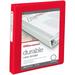 Avery 17467 - Durable Vinyl EZ-Turn Ring View Binder 11 x 8-1/2 1 Capacity Red