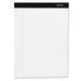 Premium Ruled Writing Pads With Heavy-Duty Back Wide/legal Rule Black Headband 50 White 8.5 X 11 Sheets 6/pack | Bundle of 5 Packs