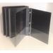 Black Vinyl 3-Ring View Binder for 8.5 x 11 Sheets 1 Capacity Wilson-Jones Brand (362-14) - Pack of 4 Binders