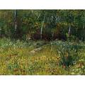 Bentley Global Arts A Park in Spring 1887 Poster Print by Vincent Van Gogh - 18 x 24 - Large