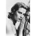 Grace Kelly B&W 24X36 Poster Face To Globe Pose