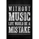 Without Music Life Would Be A Mistake poster print